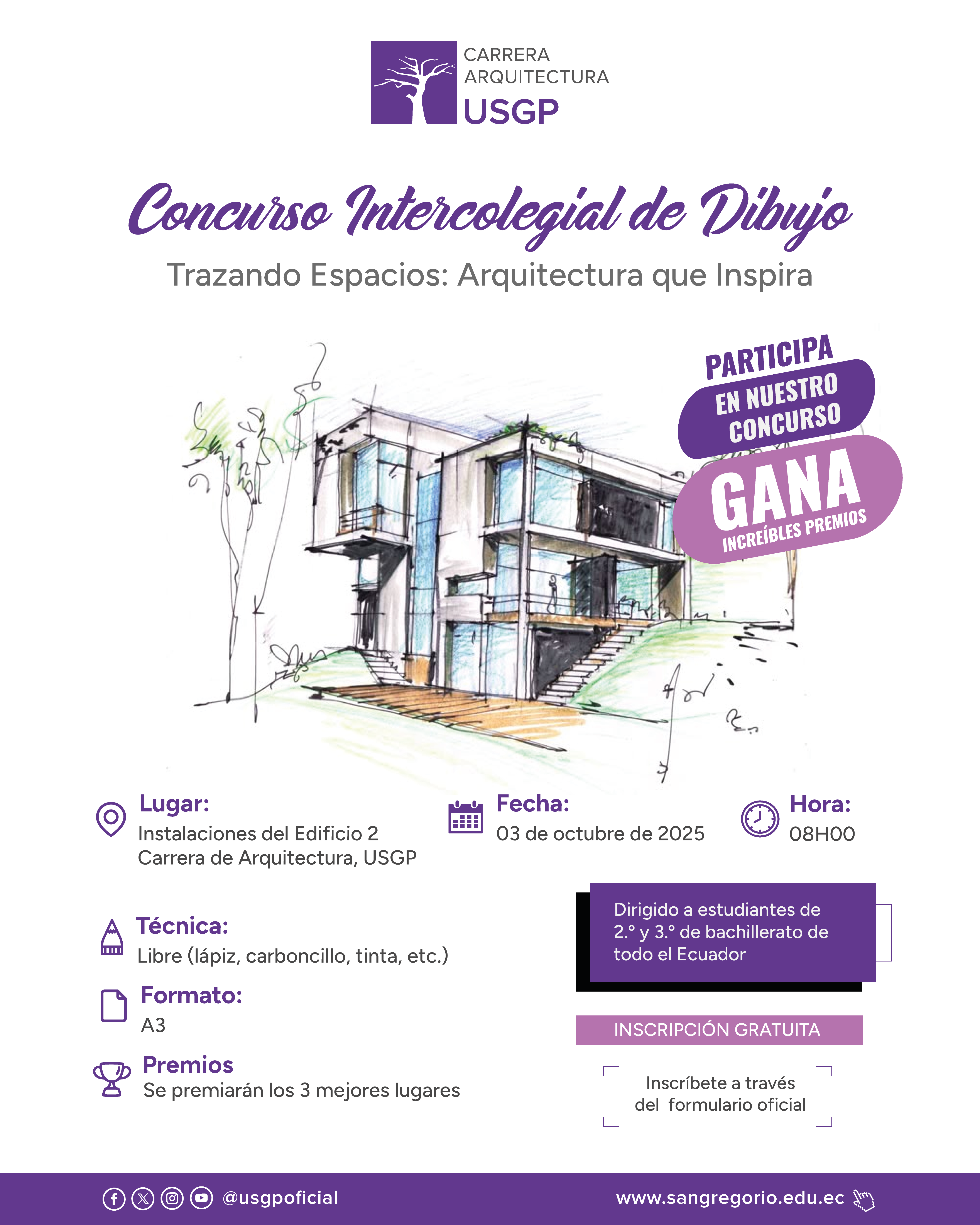 Concurso de Dibujo a Mano Alzada